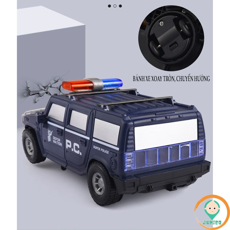 Đồ chơi cho bé ô tô robot biến hình phát triển trí tuệ tư duy vận động JUMICO OR