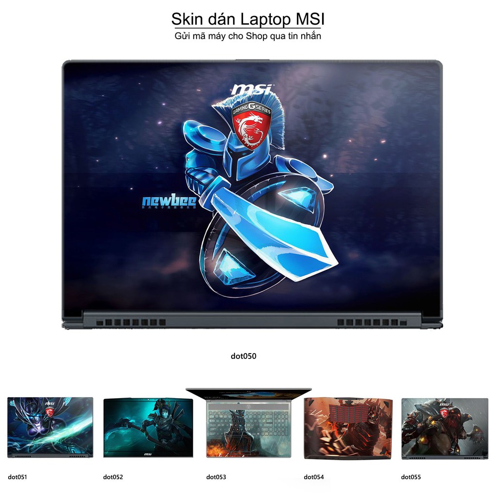 Skin dán Laptop MSI in hình Dota 2 _nhiều mẫu 9 (inbox mã máy cho Shop)