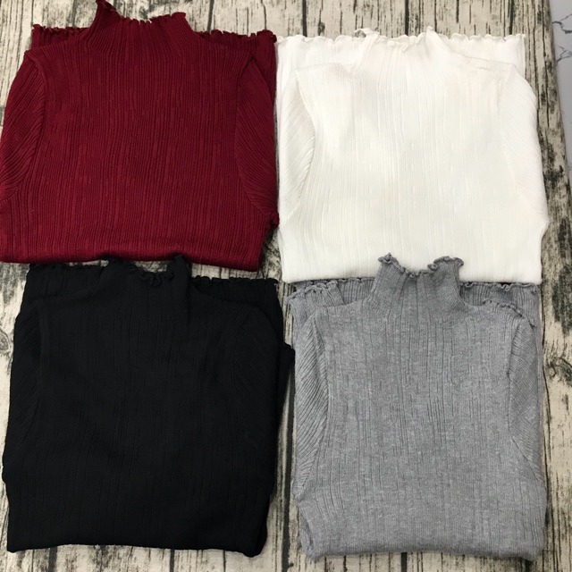 Áo Len cổ 3 phân