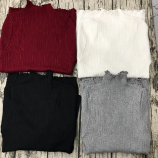 Áo len cổ 3 phân