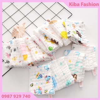 Khăn Sữa Sợi Tre 6 Lớp HBQ ,LUNA BABY,LeeLee Kids,khăn sữa 100% cotton