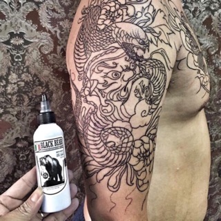 MỰC SIÊU ĐEN XĂM HÌNH BLACK BEAR CHÍNH HÃNG USA