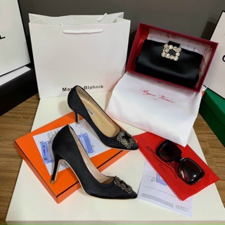ĐẲNG CẤP LÀ MÃI MÃI🌟🌟🌟  MB cao gót 7p đá ánh xám đẹp tuyệt quá lên chân xjhhh ngất!!!