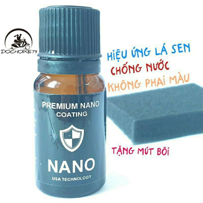 Chai phục hồi nhựa nhám Nano 10ml Cao Cấp làm đen nhựa nhám vario exciter winer SH airlade