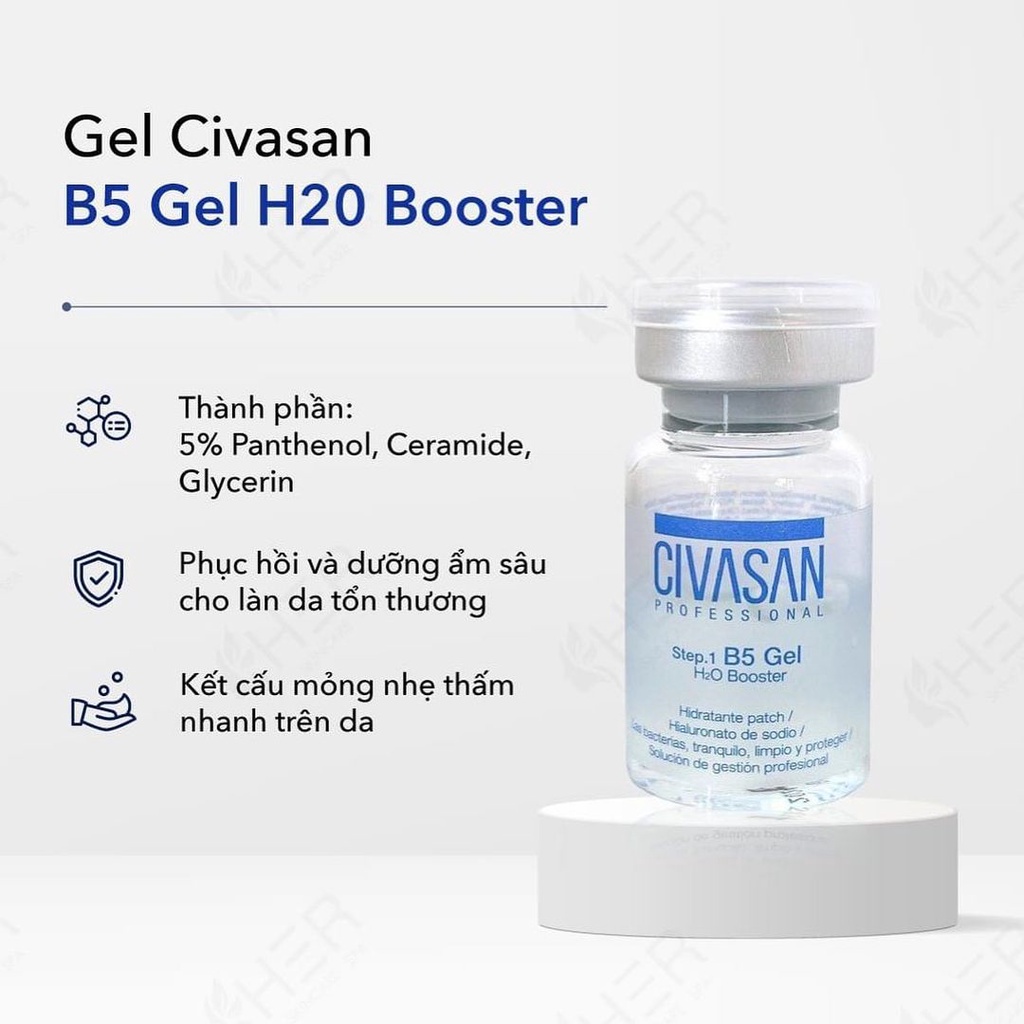 1 lọ Tinh chất Civasan B5 Gel H20 Booster Siêu cấp ẩm