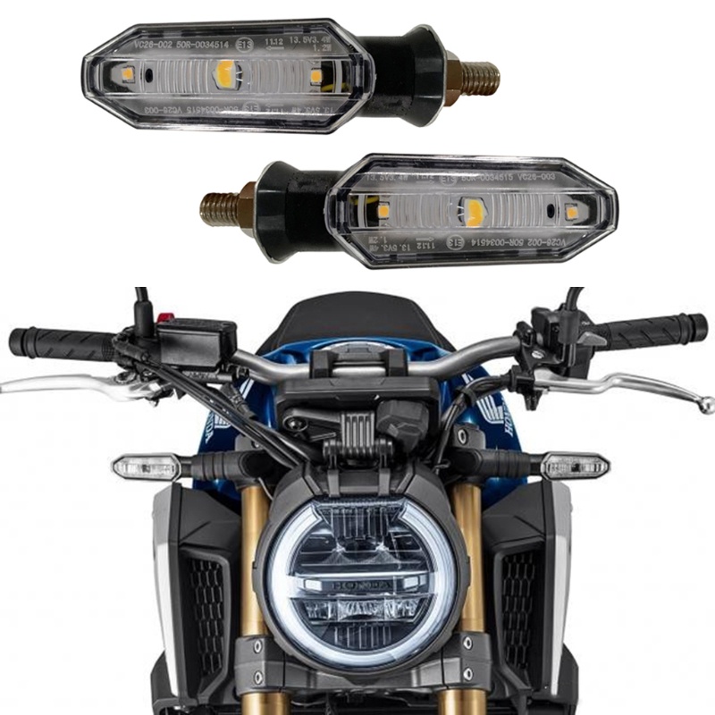 Set 2 Đèn Xi Nhan 12V Màu Hổ Phách Thay Thế Dành Cho Xe Mô Tô