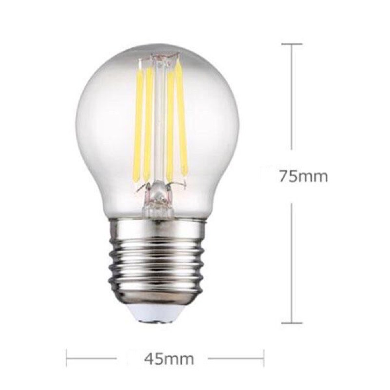 Bóng đèn trang trí,bóng đèn edison G45 cho đèn chùm