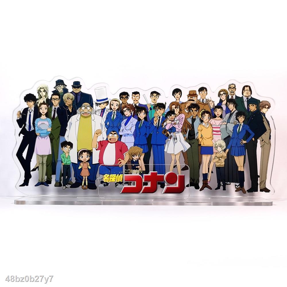 TỰ NHIÊN Mô hình đứng acrylic chủ đề Detective Conan gồm loạt nhân vật Shinichi Ran Kogorou Hiroshi Ai Heiji Kid trang t