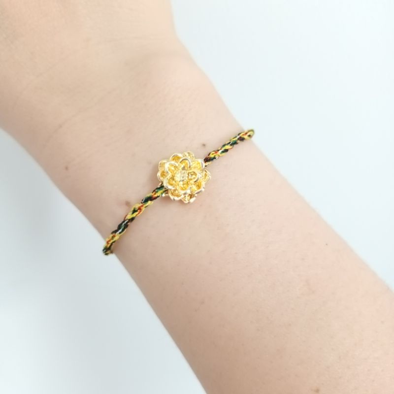 Vòng Tay  ngũ sắc Nepal bông sen Cao Cấp Mang Lại Vận May Và Hạnh Phúc