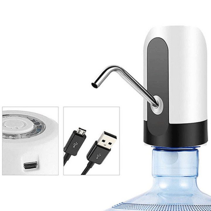 Vòi bơm hút bình nước uống tự động có sạc USB