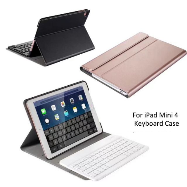 [Mã ELMS5 giảm 7% đơn 300k] Bao da kiêm bàn phím Bluetooth không dây hiệu keyboard Case cho iPad mini 1/2/3/4  / mini 5