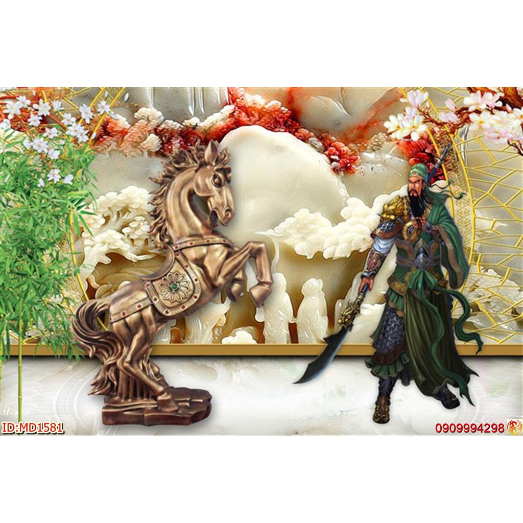 TRANH DÁN TƯỜNG BÁT MÃ 3D - TRANH MÃ ĐÁO THÀNH CÔNG