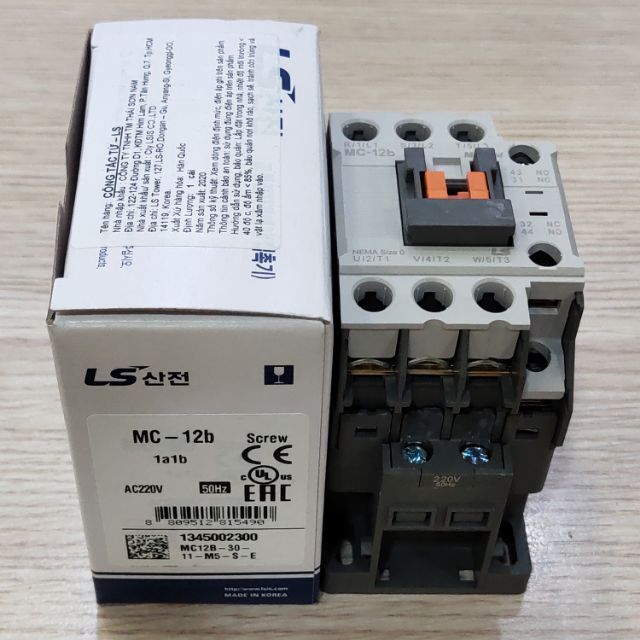 Contactor khởi động từ 12A MC-12b LS