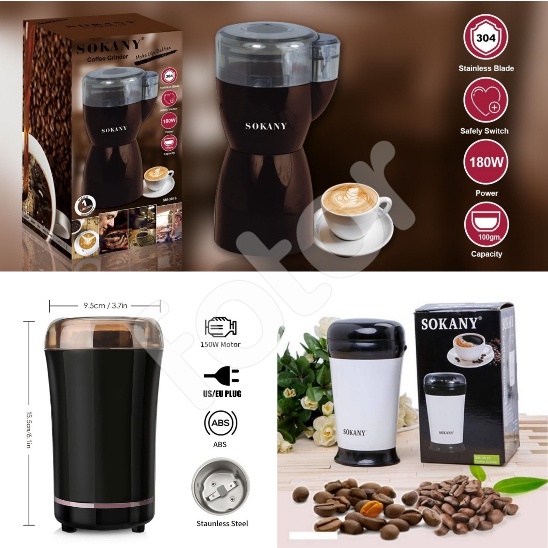 [FREESHIP] MÁY XAY CAFE SIÊU TỐC SOKANY 3016, SM3012 - TIANXI