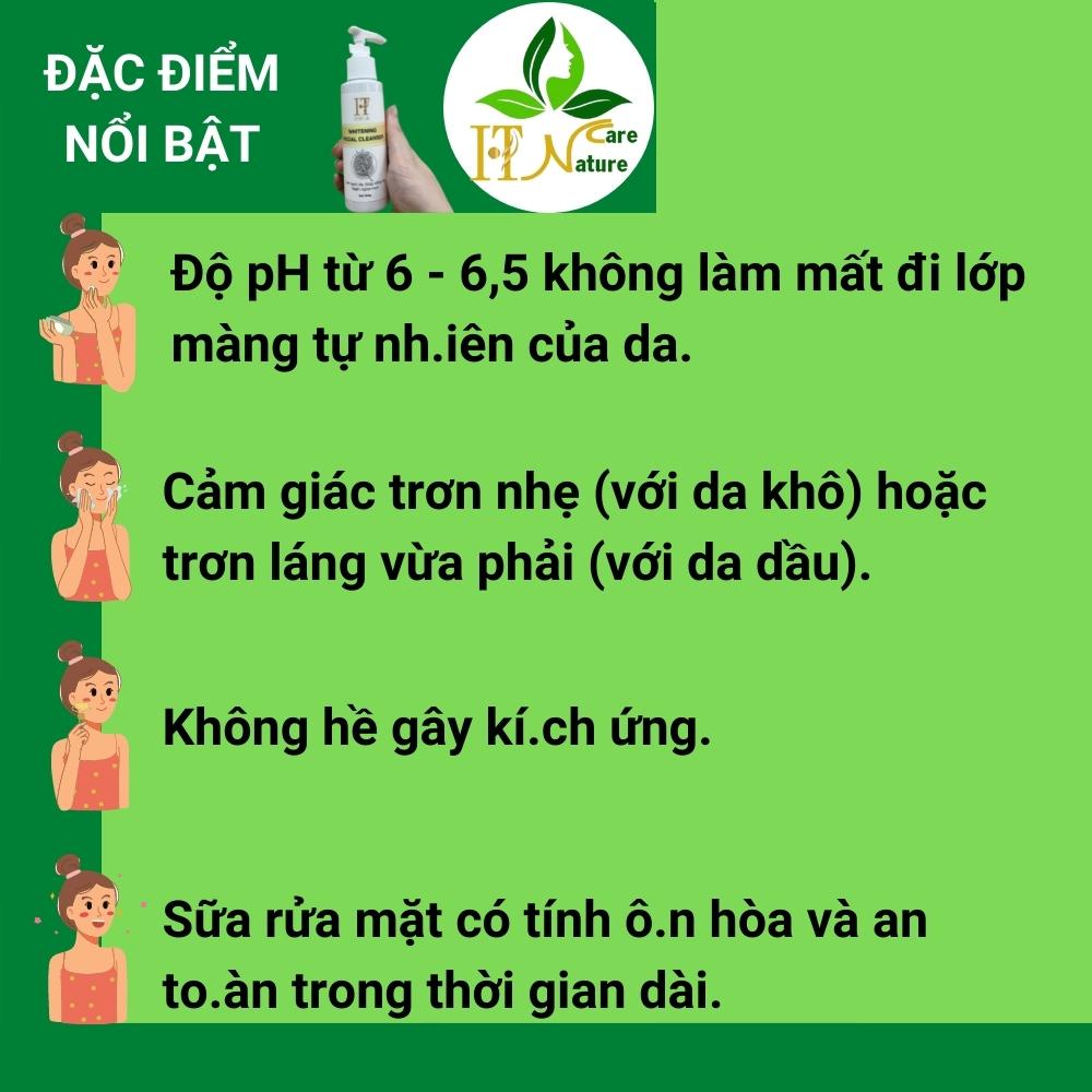 Sữa rửa mặt Whitening Facial Cleanser 100g làm sạch sáng da HT Nature Care