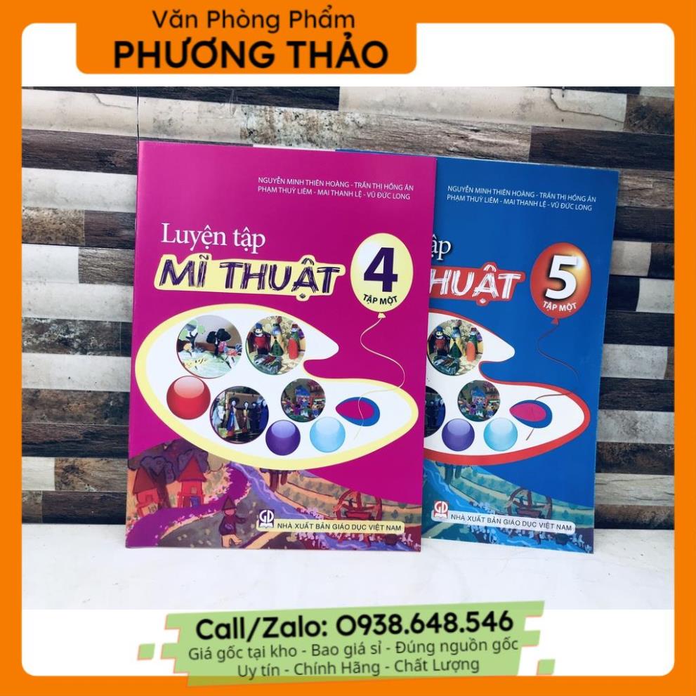 ⚡vpp sỉ, giá gốc⚡ Luyện  tập mỹ thuật  lớp 3-4-5 dành cho học sinh tiểu học - VPP Phương Thảo