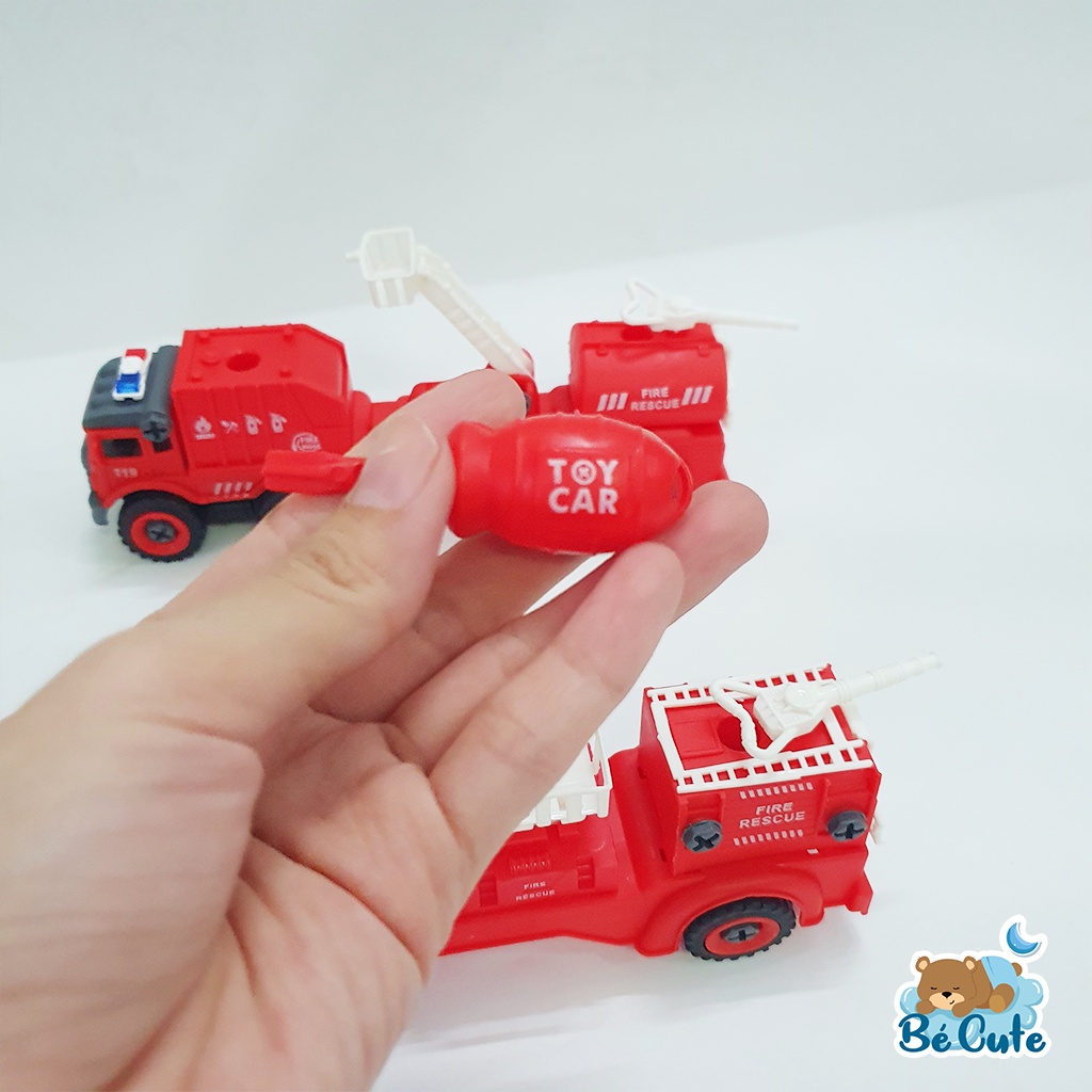 Đồ Chơi Trẻ Em Xe Lắp Ráp Kiểu Dài Có 6 Bánh Kèm Vít Túi 8699-4  Màu Vàng Và Túi 8699-2 Màu Đỏ Dành Cho Bé Trai