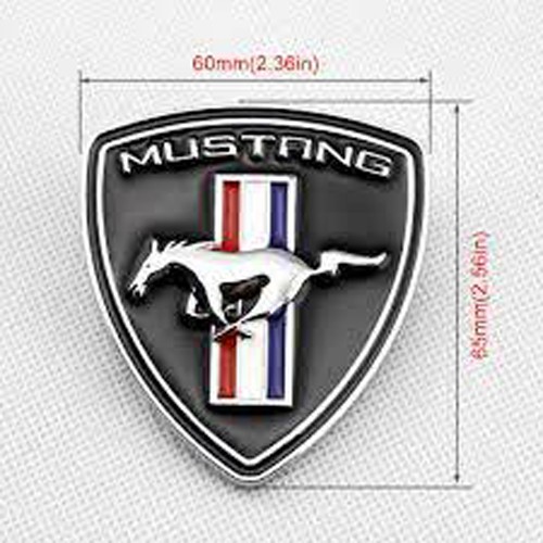 Logo 3d kim loại mustang dán trang trí xe mô tô