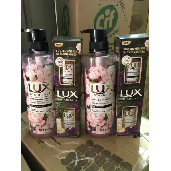 SỮA TẮM LUX tím 530G tặng 1 chai 330gr hoặc 2 chai 100ml