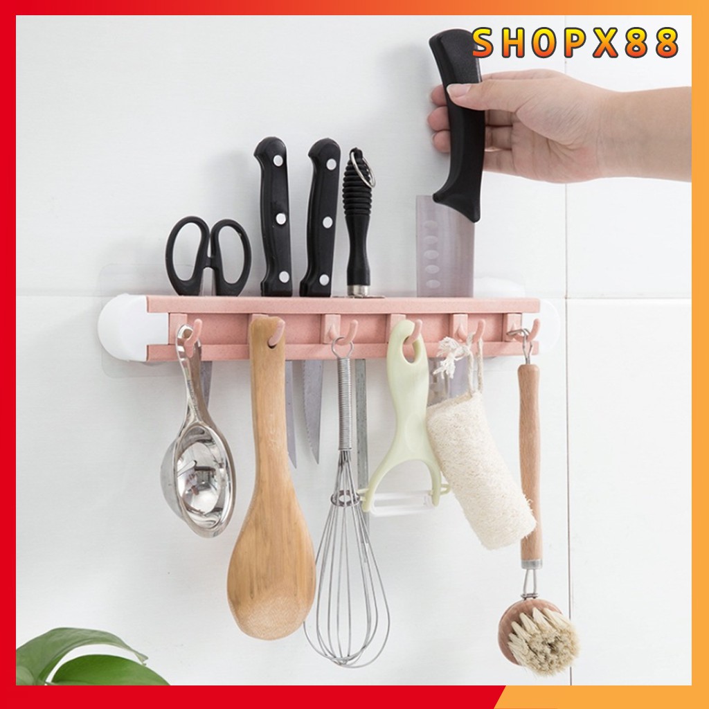 Giá kệ để dao kéo dán tường phòng bếp không cần khoan tường | BigBuy360 - bigbuy360.vn