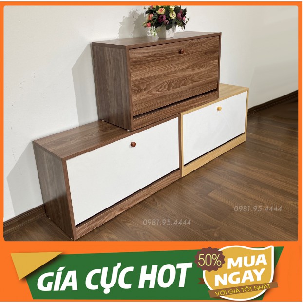 Tủ giày thông minh 3 tầng kết hợp ghế ngồi mẫu mới 2021 Dài 80cm (HÀNG SẴN)