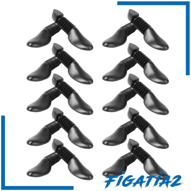 [FIGATIA2] 10 Pairs Men\'s Plastic Spring Shoe Tree Stretcher Shaper Keeper Holder Fold