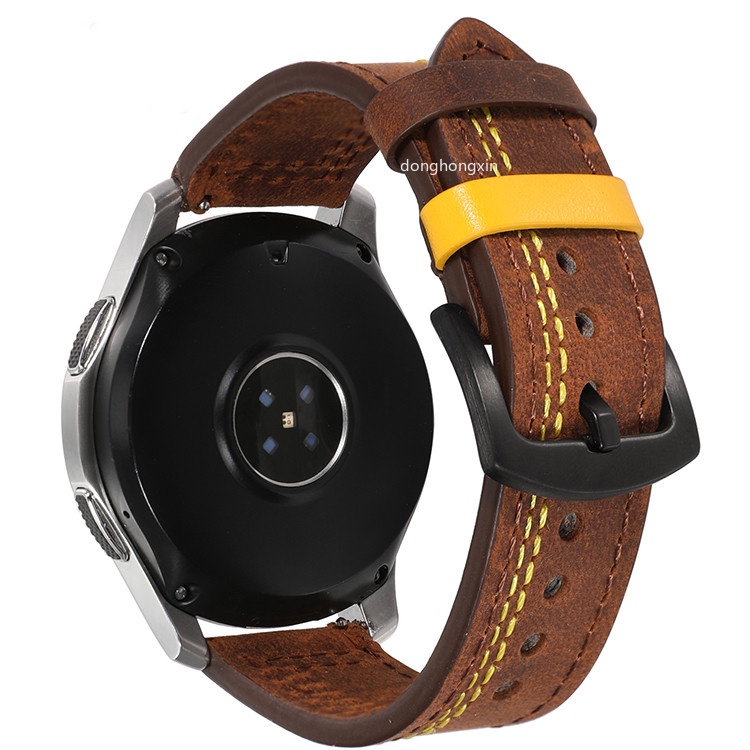 Dây Đeo 20 Da Thay Thế Cho Đồng Hồ Thông Minh Samsung Galaxy watch 4/classic/Active 2 46mm/42mm/40mm/44mm Amazfit GTS 2/3/mini 20mm 22mm