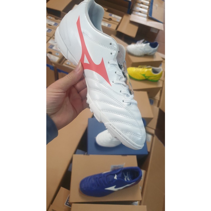 Hàng mới Mizuno Giày đá bóng Neo II SELECT AS P1GD222562 trắng cam