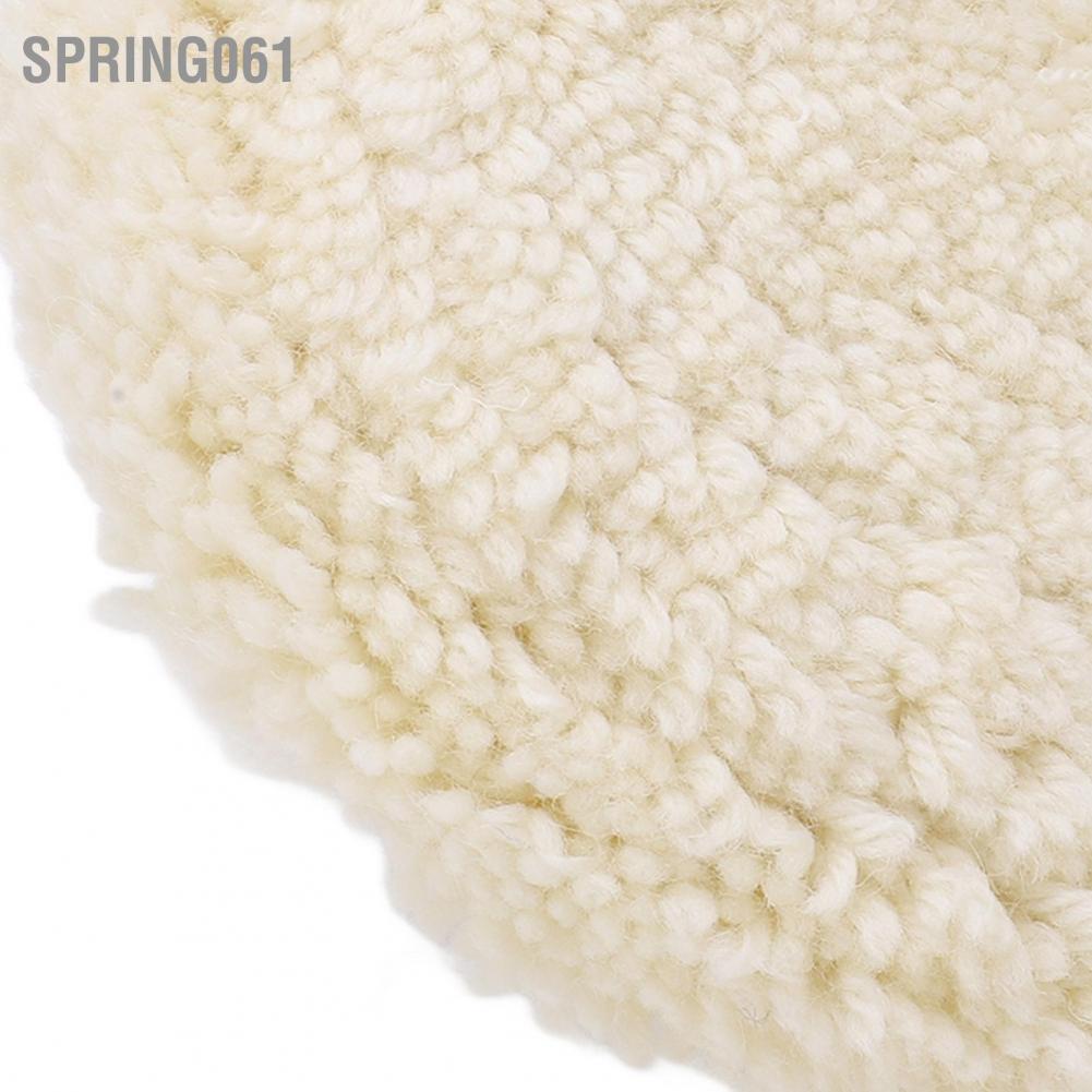 Spring061 26.8cm Professional Car Wool Buffing Polishing Pad Fast Smooth Surface for Vehicle Motorcycle Boat