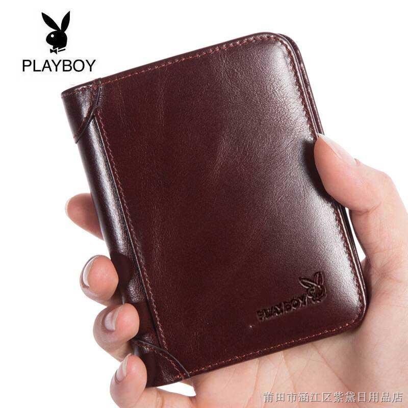 Ví playboy dáng ngắn phong cách cổ điển thời trang sang trọng cho nam