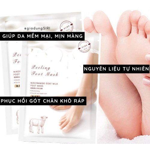 Mặt Nạ Chân Dạng Lột Tẩy Tế Bào Chết BISUTANG Kết Hợp Sữa Dê Nha Đam Sáng Da Và Cung Cấp Dưỡng Ẩm Cho Đôi Bàn Chân