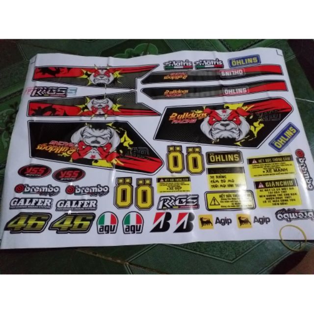 Tem rời dream bull dog đặt in