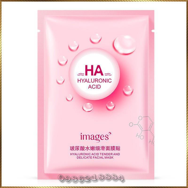 Mặt nạ HA Hồng Images Hyaluronic Acid Tender And Delicate Facial Mask ITD1