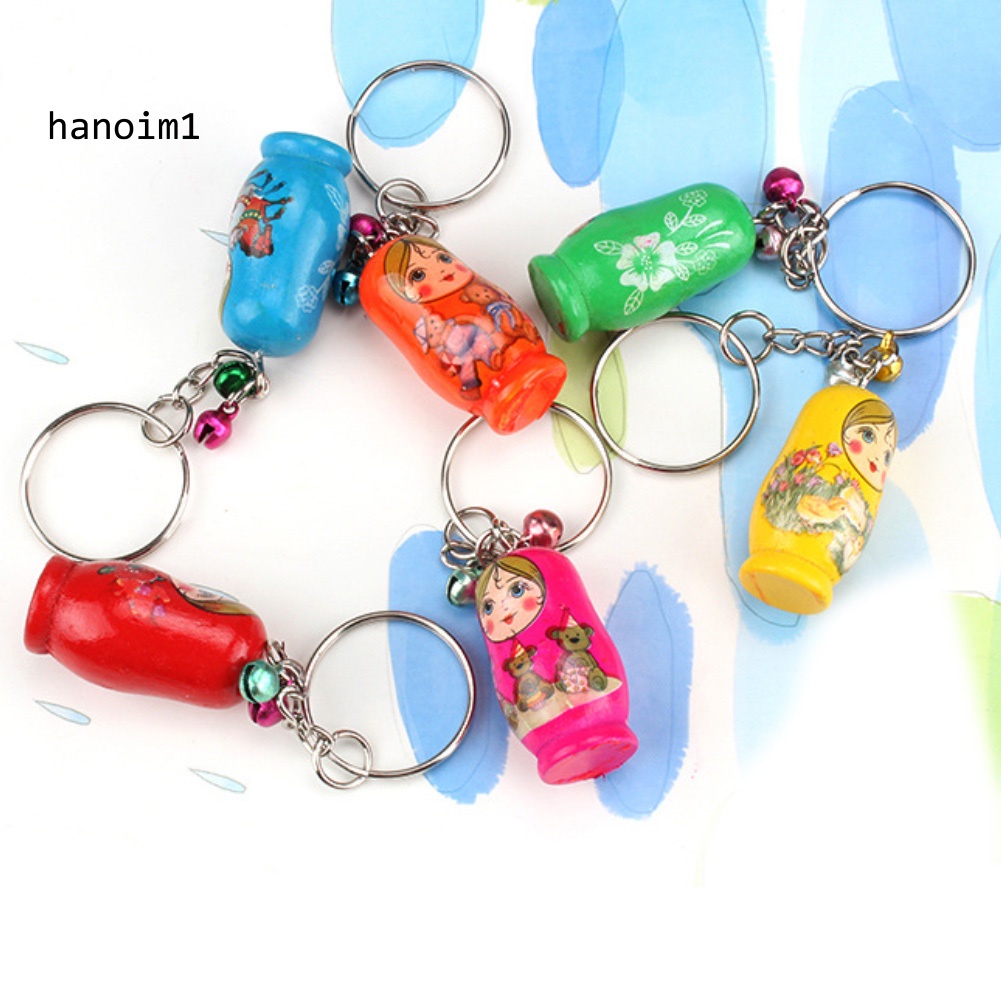 Set 12 mô hình búp bê Nga Matryoshka Matryoshka Matryoshka có móc khóa dễ thương độc đáo cho bé