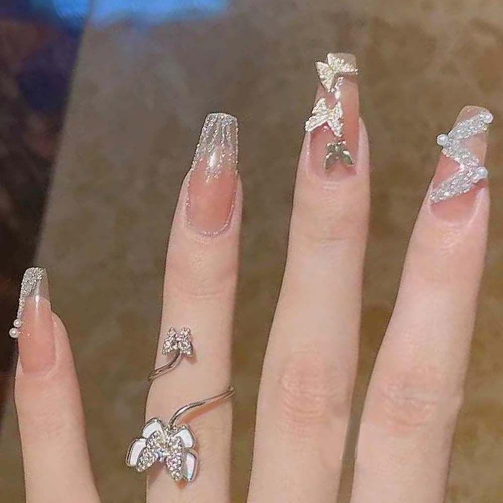 Bộ Móng Tay Giả Dạng Nhấn Che Phủ Toàn Diện Dùng Làm Quà Tặng Cho Bạn Gái