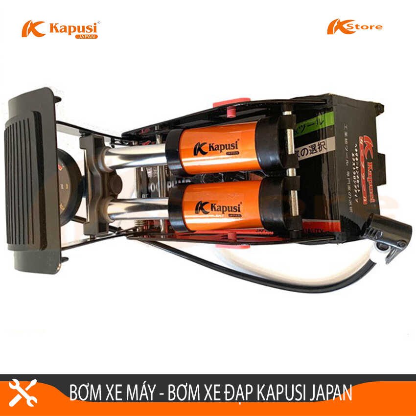 [MẪU MỚI] BƠM XE MÁY - XE ĐẠP KAPUSI JAPAN CÔNG NGHỆ NHẬT BẢN BẢO HÀNH 12 THÁNG