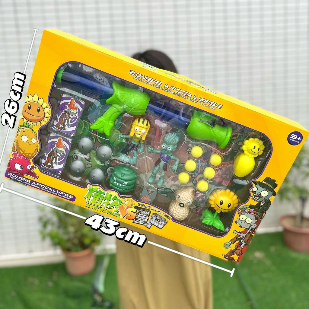 Mô Hình Plant Phun Xốp Viên Tiêu Diệt Zombie - Đồ Chơi Cho Bé Hoa Quả Nổi giận