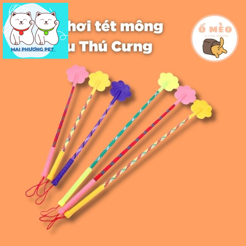 Roi tét đít thú cưng rèn kỷ luật gậy huấn luyện chó mèo biết nghe lời (màu ngẫu nhiên)