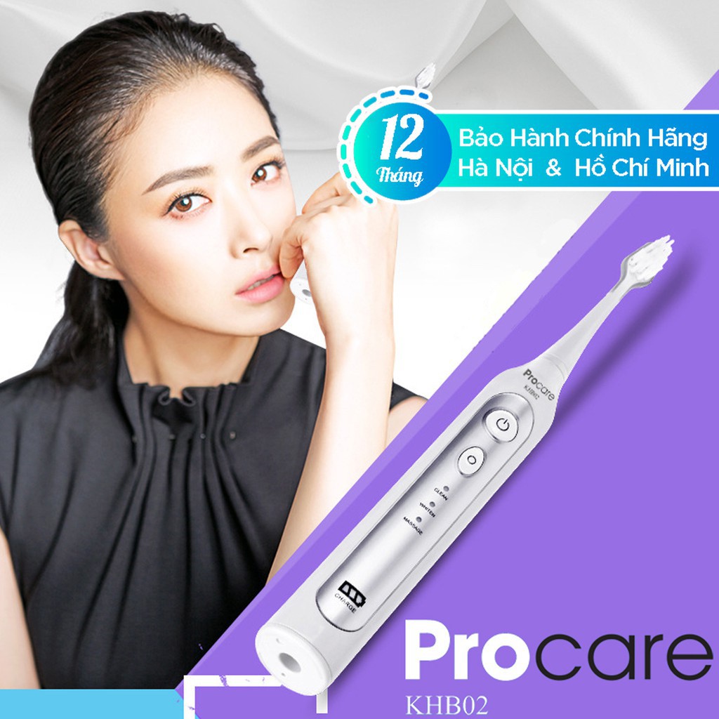 Bàn Chải Điện CHÍNH HÃNG PROCARE KHBO2 - Bàn chải đánh răng điện Người Lớn