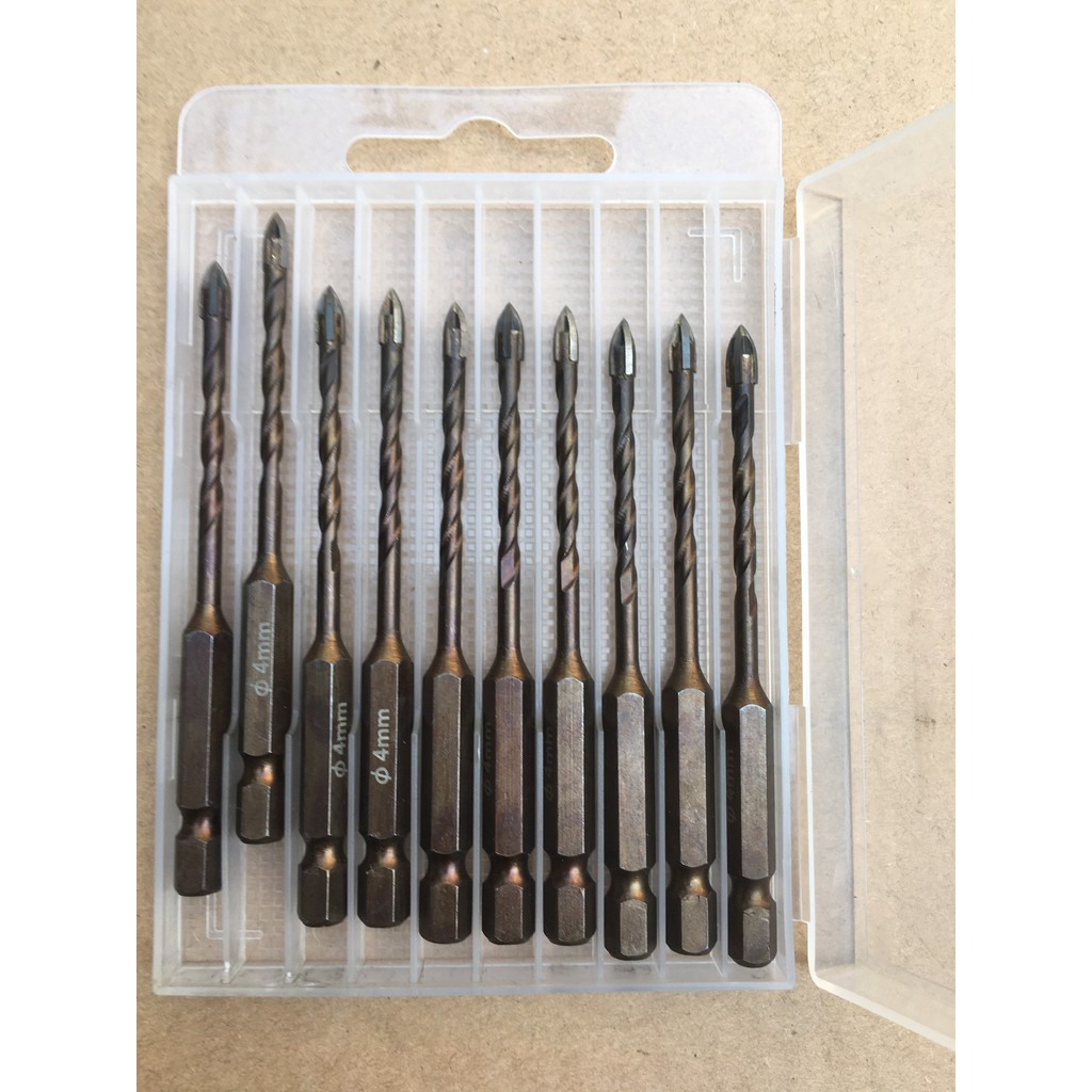 Mũi khoan cao cấp thép chuôi lục giác phi 4- 12mm hàng Nhật