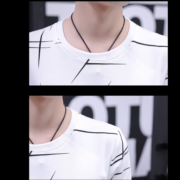 Áo thun nam tay dài in hình SỌC cá tính dáng body hàn quốc Rẻ và Đẹp Hot thu đông 2019 | BigBuy360 - bigbuy360.vn