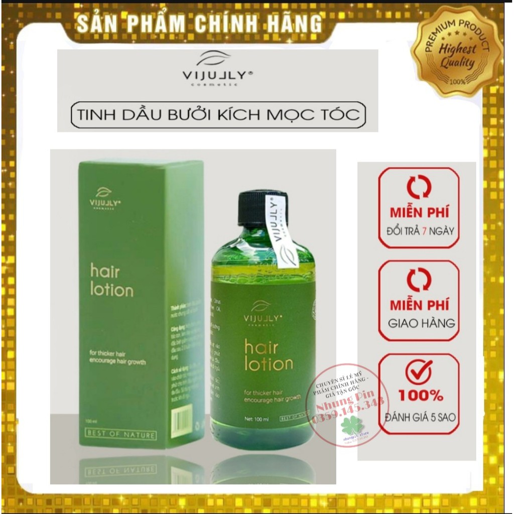 Xịt bưởi Vi Jully chính hãng kích mọc tóc - tinh dầu bưởi Vi jully