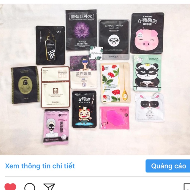 Combo mặt nạ than hoạt tính