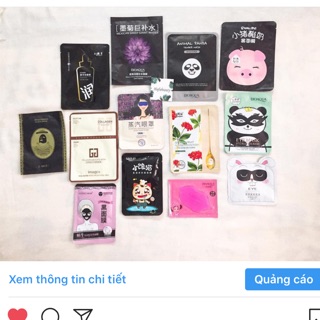 Combo mặt nạ than hoạt tính