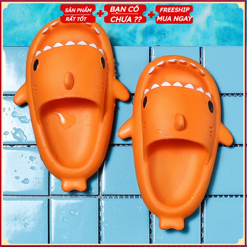 Dép cá mập mùa hè cho bé, màu sắc dễ thương cao su tự nhiên an toàn trống trơn trượt GC27999
