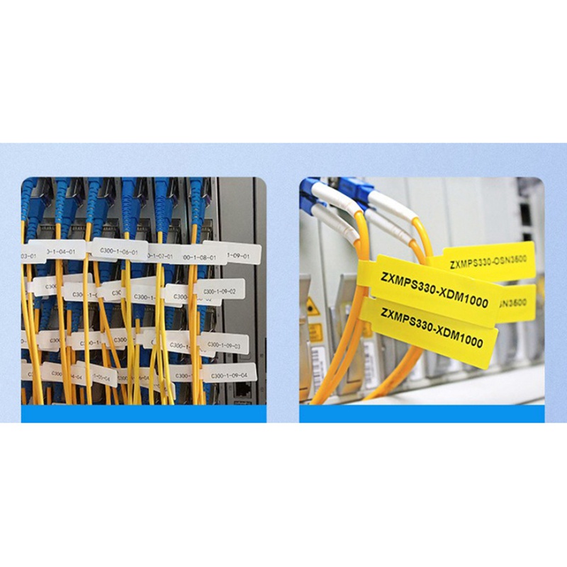 Cuộn giấy nhãn dán NIIMBOT D11 màu trắng chống thấm nước dùng đánh dấu dây cáp mạng