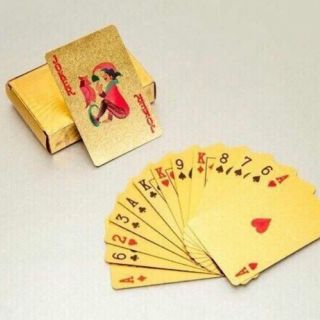 Bộ bài mạ vàng tinh xảo đẹp mắt 52 lá