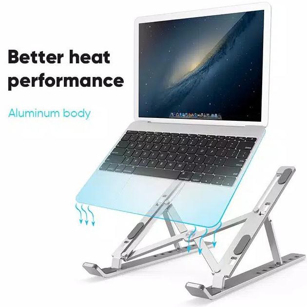 Giá Đỡ Laptop / Máy Tính Bảng Bằng Nhôm Đa Năng Tiện Dụng