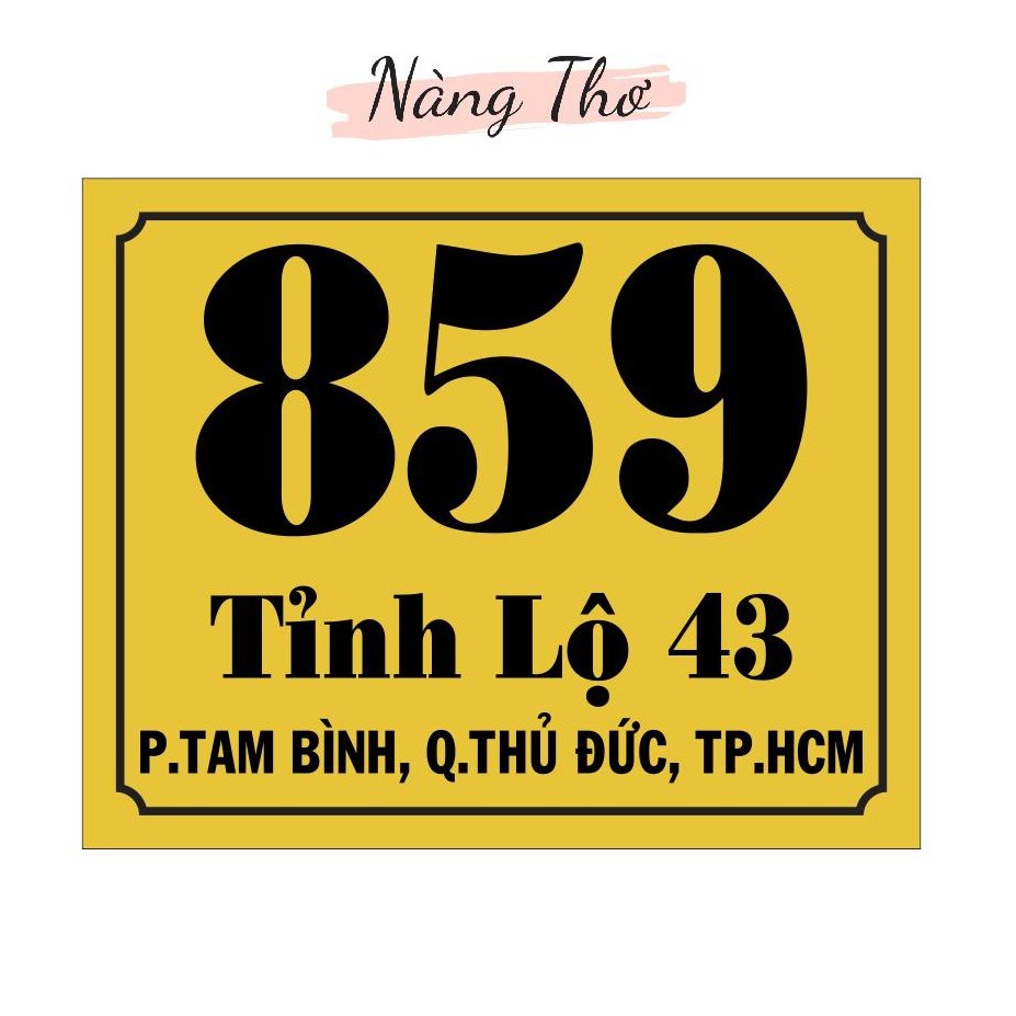 BIỂN SỐ NHÀ MICA 2MM (2li)_NÀNG THƠ