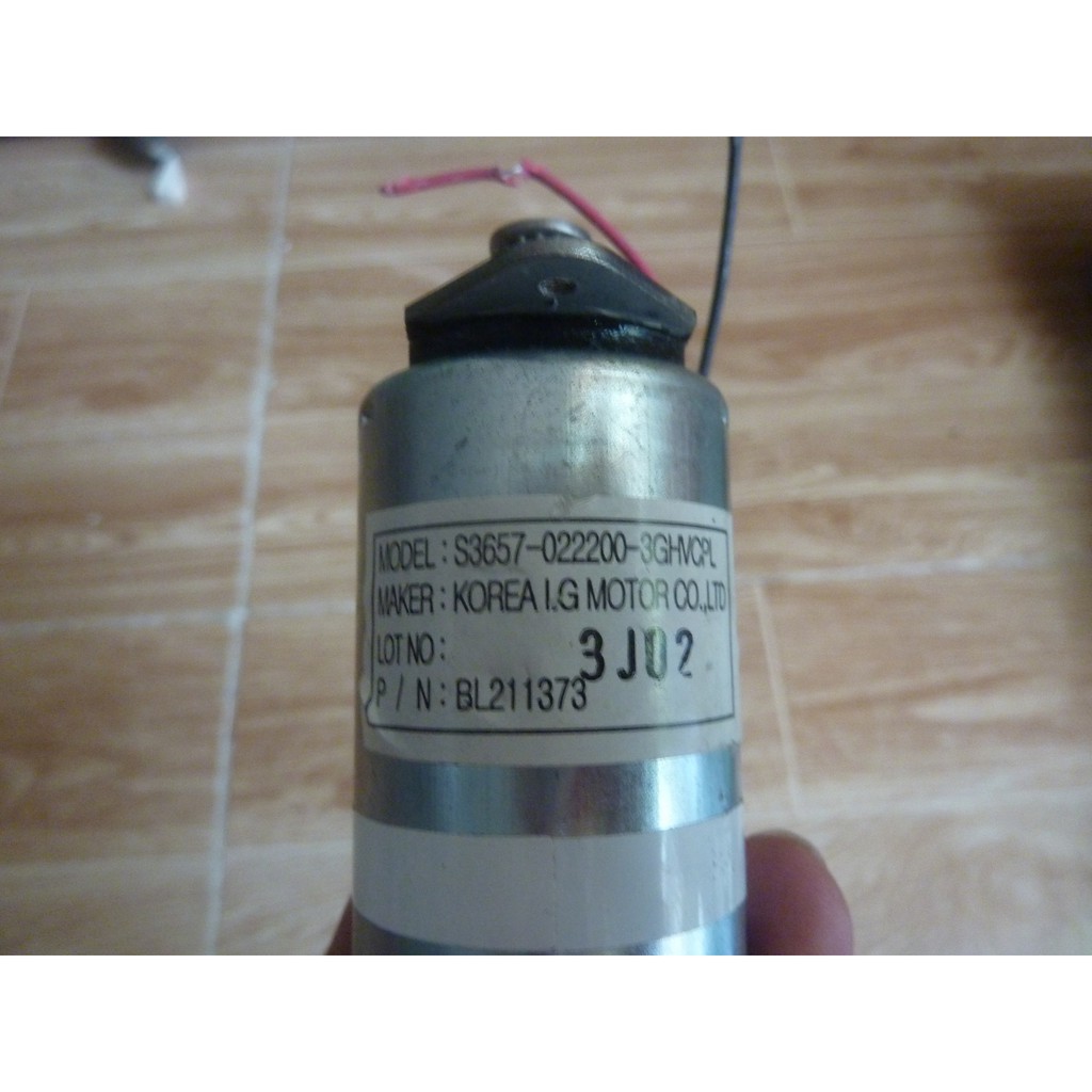 DC motor 12v-24v Korea 6200rpm chế quạt có tuốc năng , trục 2 đầu